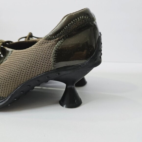 Vintage Leather Ranch Square Toe Bubble Sole Shoes Size 10 90s 1999 - Picture 4 of 6